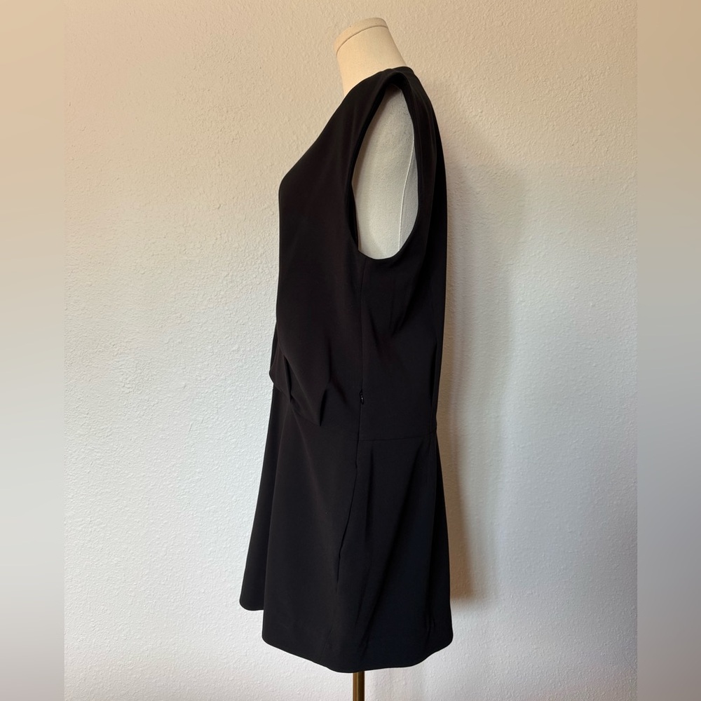 NWOT L'AGENCE Cara Black V-Neck Mini Dress size 10 - Picture 5 of 14